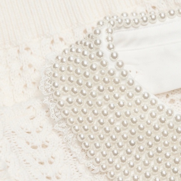 Alice + Olivia Chase Puff Sleeve Wool Blend Sweater - Picture 3 of 4